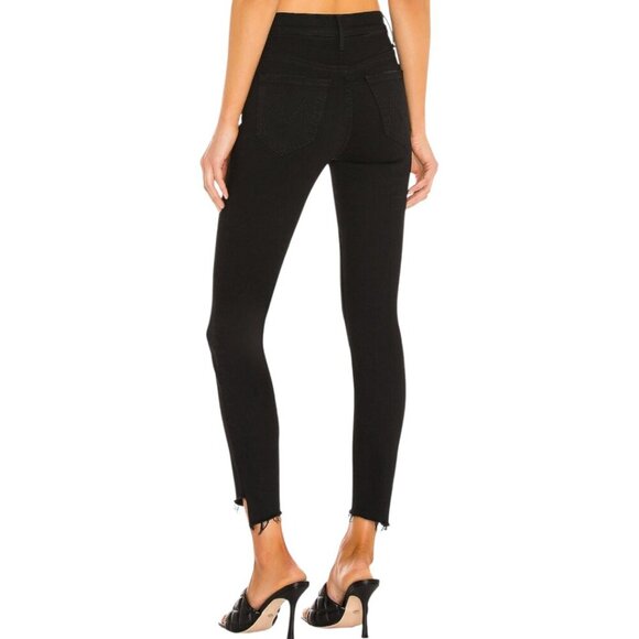 Mother Stunner Zip Ankle Step Fray Jeans Size 23 In Not Guilty Raw Frayed Hem - Picture 3 of 15